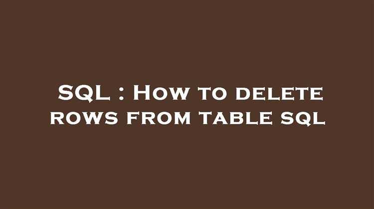 Удаление столбца с помощью команды ALTER TABLE