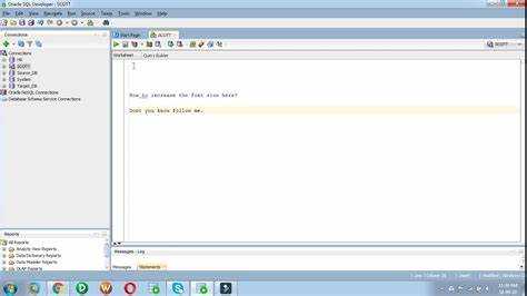 Изменение размера шрифта в настройках SQL Developer