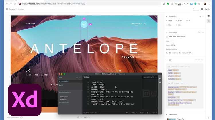Как копировать CSS код для текстовых стилей в Adobe XD