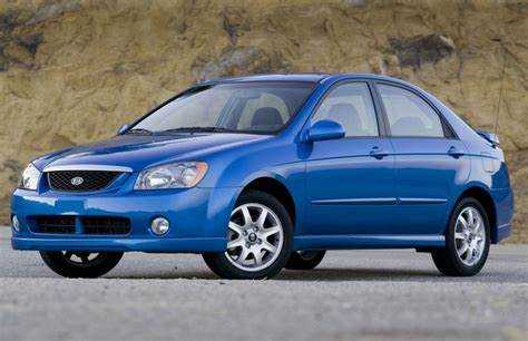 Какой вес у Kia Spectra в разных поколениях?