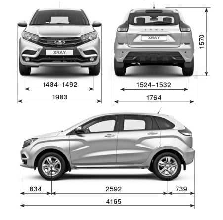 Распределение веса Lada Xray между осями