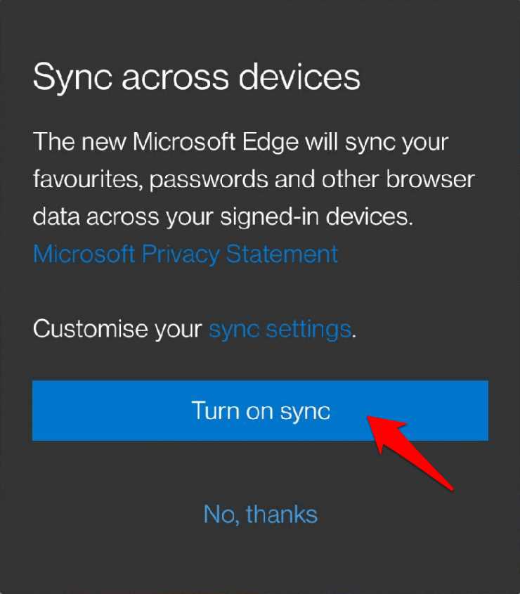 Как синхронизировать microsoft edge с google аккаунтом
