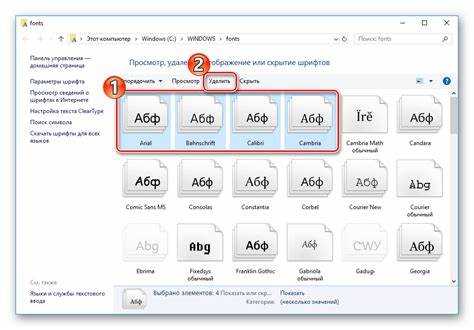Как удалить шрифт через Проводник Windows