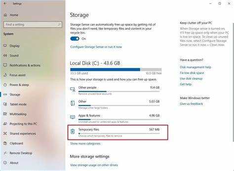 Как удалить временные файлы в windows 10