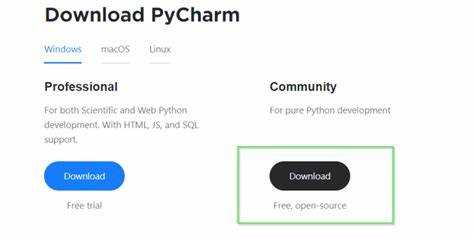 Выбор версии PyCharm (Community или Professional)