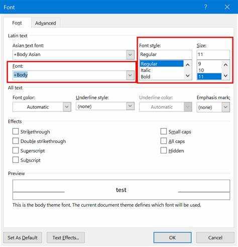Выбор шрифта для документа в Microsoft Word