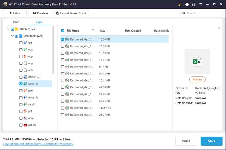 Поиск файлов Excel с помощью проводника Windows