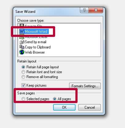Как отсканированный документ перевести в формат word