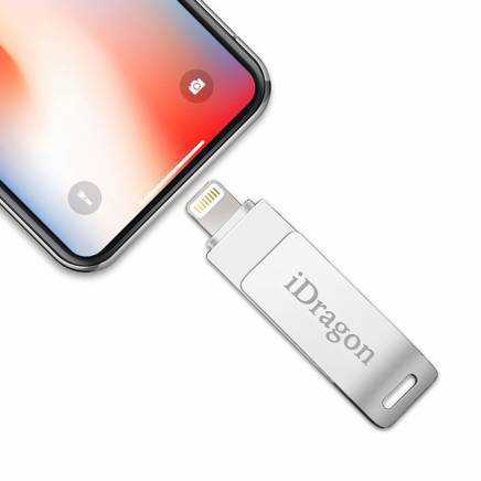 Подключение флешки через Lightning или USB-C адаптер