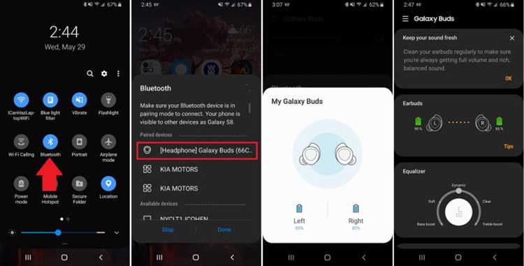 Подключение Samsung Buds к iPhone