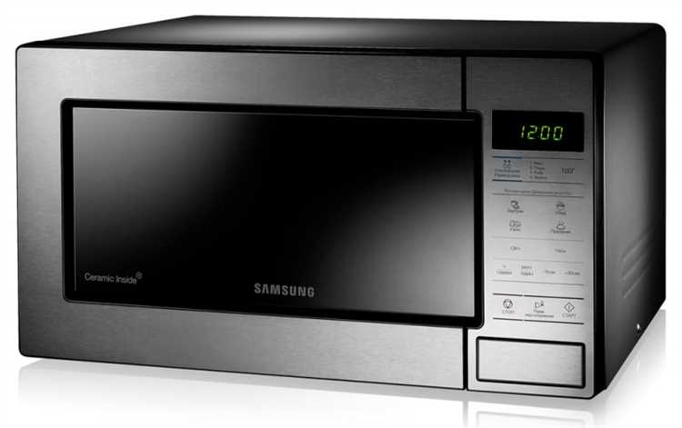 Как настроить время на микроволновке Samsung через панель управления