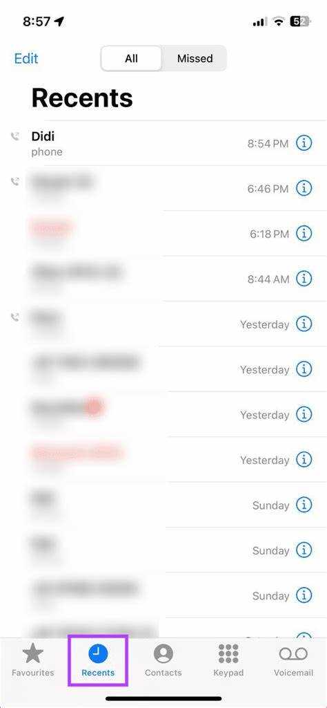 Как узнать количество пропущенных и отклонённых звонков