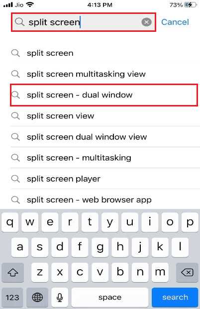 Как разделить экран на iphone