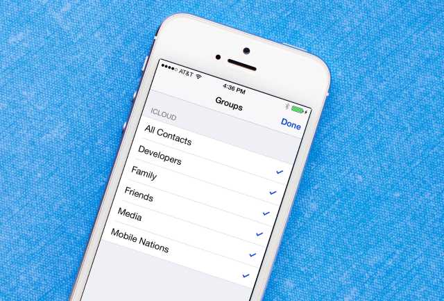 Как создать группу контактов на iphone