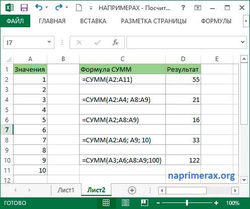 Ошибки при суммировании и способы их устранения