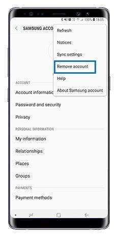 Как выйти из samsung account на телефоне