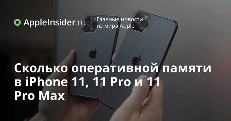 Как оперативная память влияет на производительность iPhone 11?