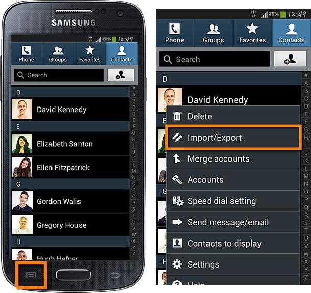 Как перенести контакты с windows phone на android
