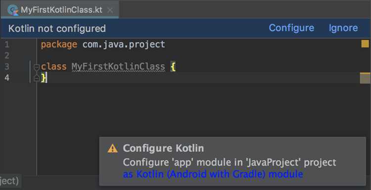 Установка Kotlin в Android Studio через настройки проекта