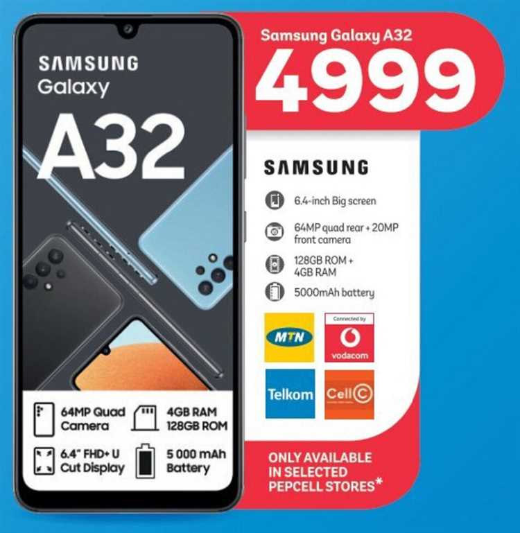 Средняя стоимость Samsung A32 в российских интернет-магазинах в 2025 году