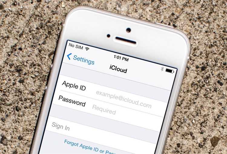 Смена пароля через настройки iCloud на айфоне