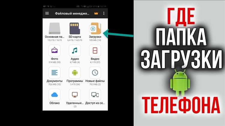 Настройки для изменения папки загрузок на устройстве Honor