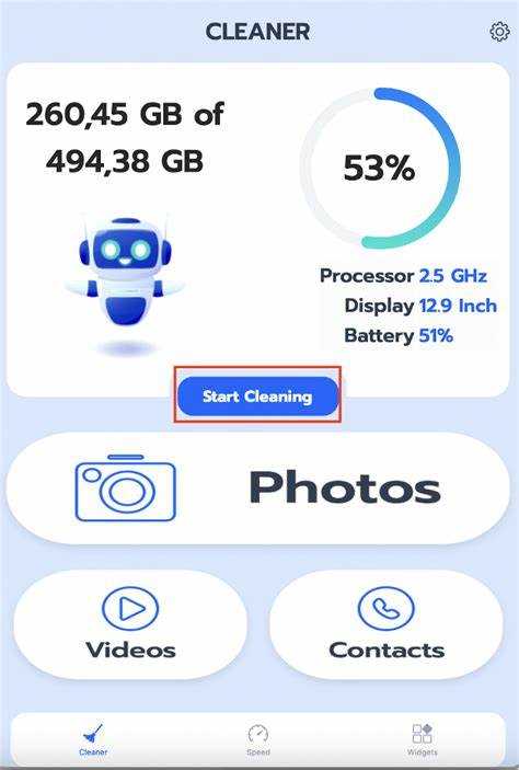 Очистка кэша приложений через настройки iOS