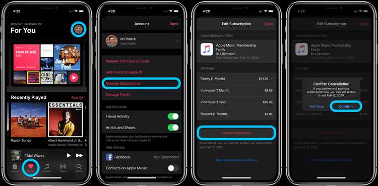 Настройка метода оплаты для подписки на Apple Music