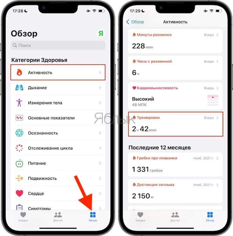 Как остановить тренировку на apple watch