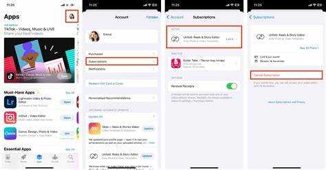 Шаг 4: Как отменить подписку через iTunes