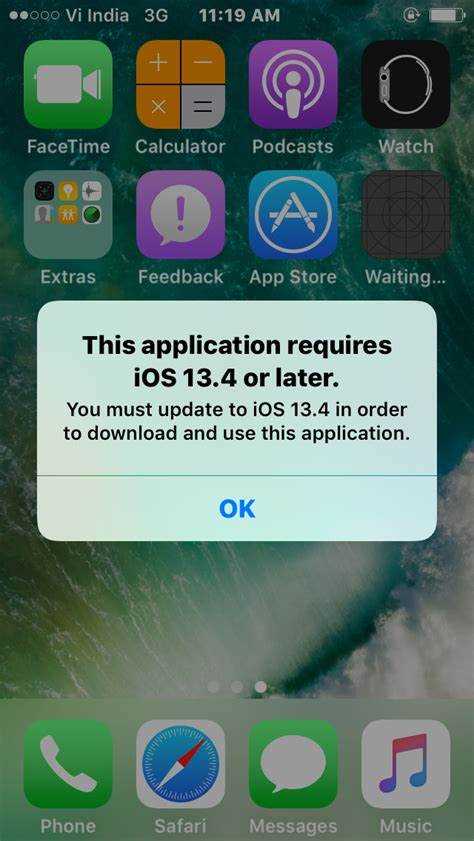 Причины, по которым некоторые приложения требуют iOS 13 или выше