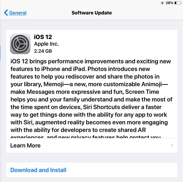 Обновление iPhone до iOS 12: пошаговое руководство