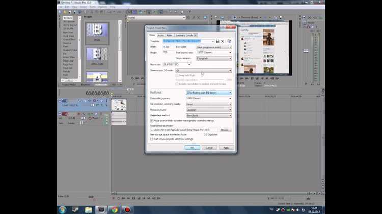Как рендерить видео в sony vegas 16