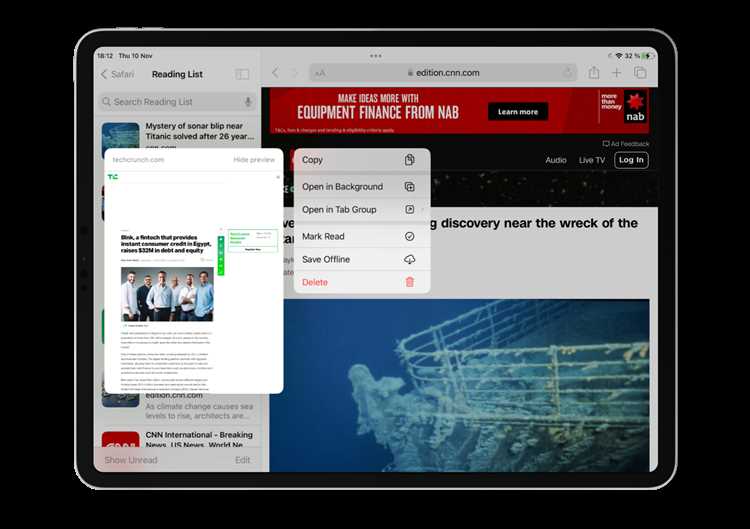 Если вы часто используете iPad для чтения статей и просмотра веб-страниц, то, возможно, вам знаком список чтения в Safari. Однако в некоторых ситуациях его присутствие может мешать, и вы хотите избавиться от этого элемента. В этой статье мы расскажем, как быстро и без лишних усилий убрать список чтения с экрана iPad, освободив пространство для более комфортного просмотра контента.