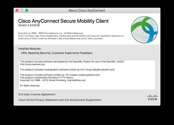 Очистка системных настроек после удаления Cisco AnyConnect