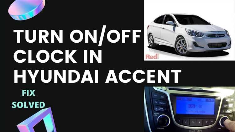 Как настроить часы hyundai accent