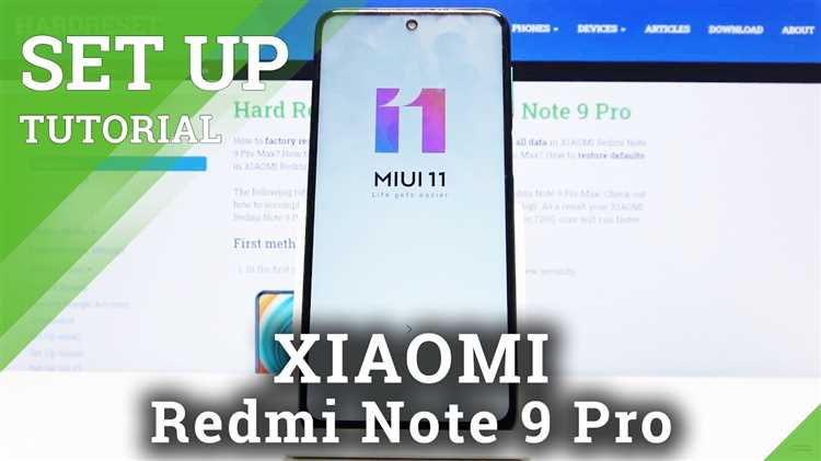 Как настроить смартфон xiaomi redmi note 9