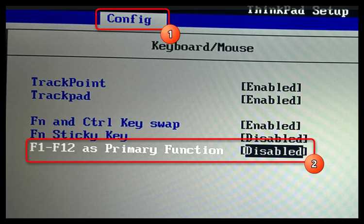 Сброс настроек клавиатуры при проблемах с Fn Lock
