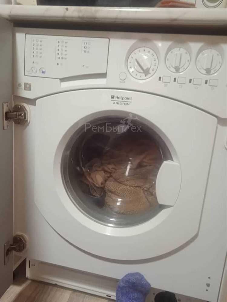 Как снять кювету в стиральной машине hotpoint ariston