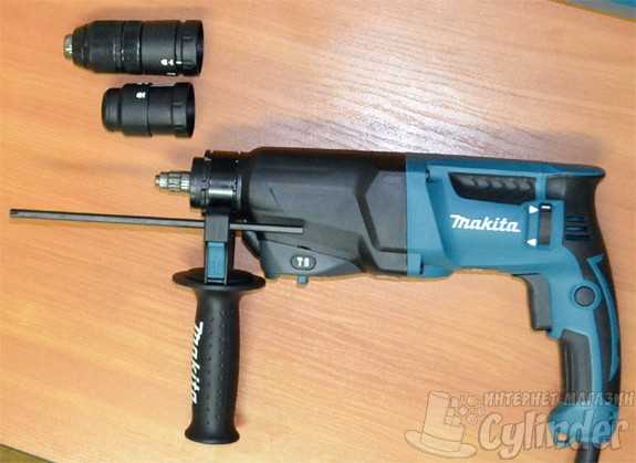 Проверка типа патрона перфоратора Makita