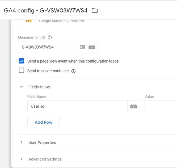 Что такое user id в google analytics