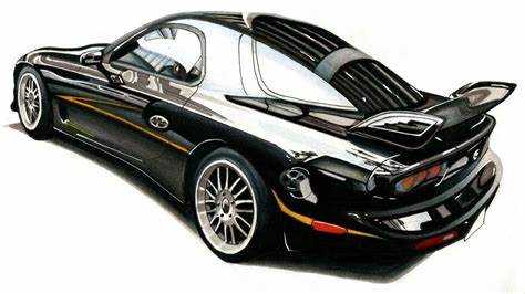 Выбор инструмента для рисования Mazda RX 7