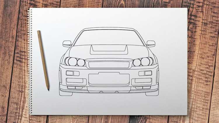 Как нарисовать nissan skyline r34