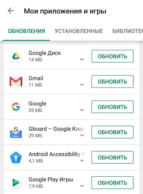 Как устранить ошибки при обновлении Google Play