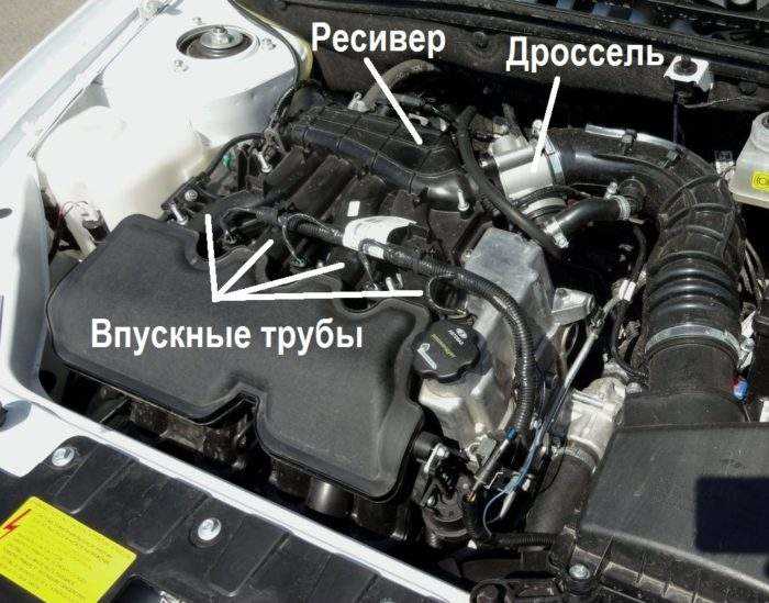 Отсоединение проводки и трубок от впускного коллектора