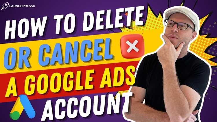 Подготовка аккаунта Google Ads к удалению