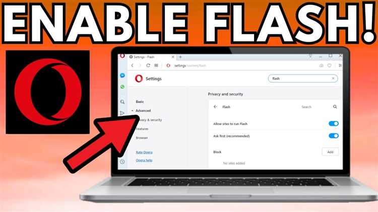 Как включить Flash в браузере Opera