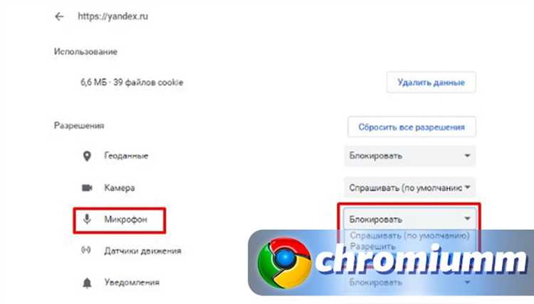 Как разрешить доступ к микрофону для Google Chrome